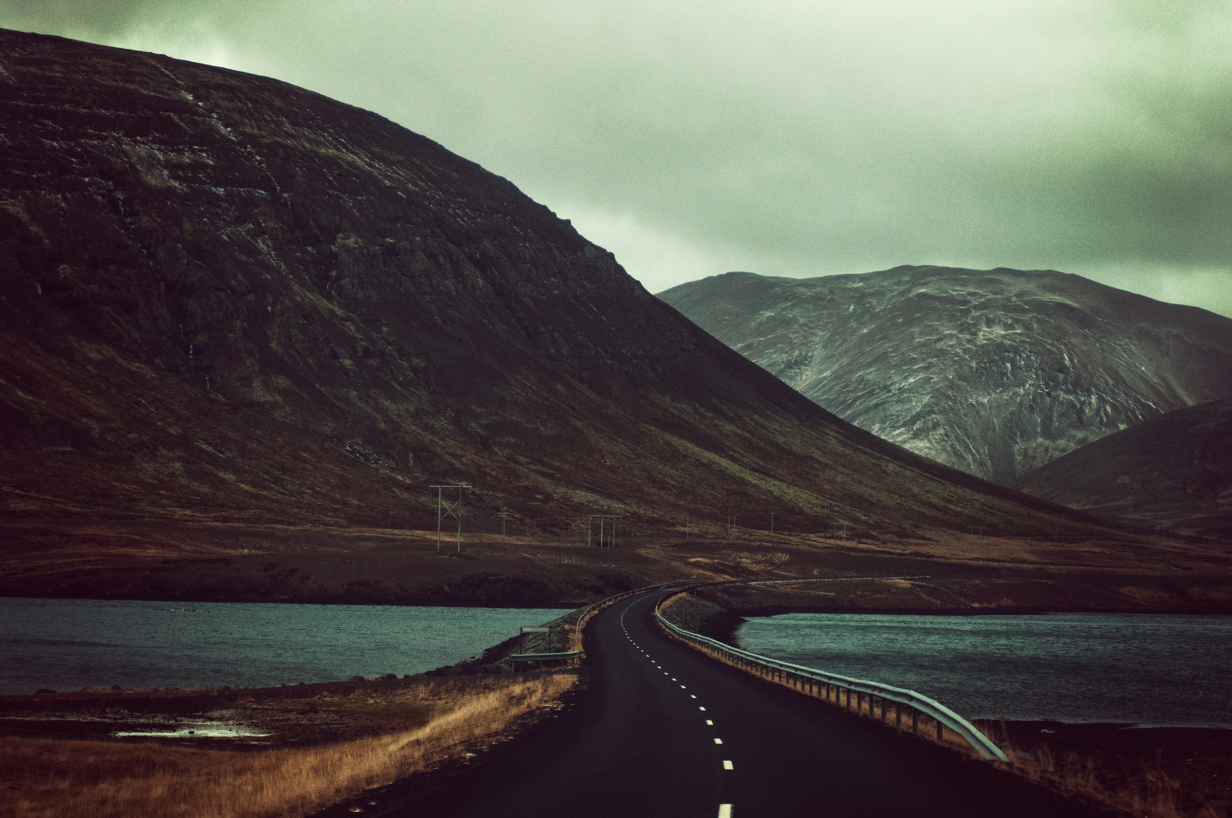 road into water