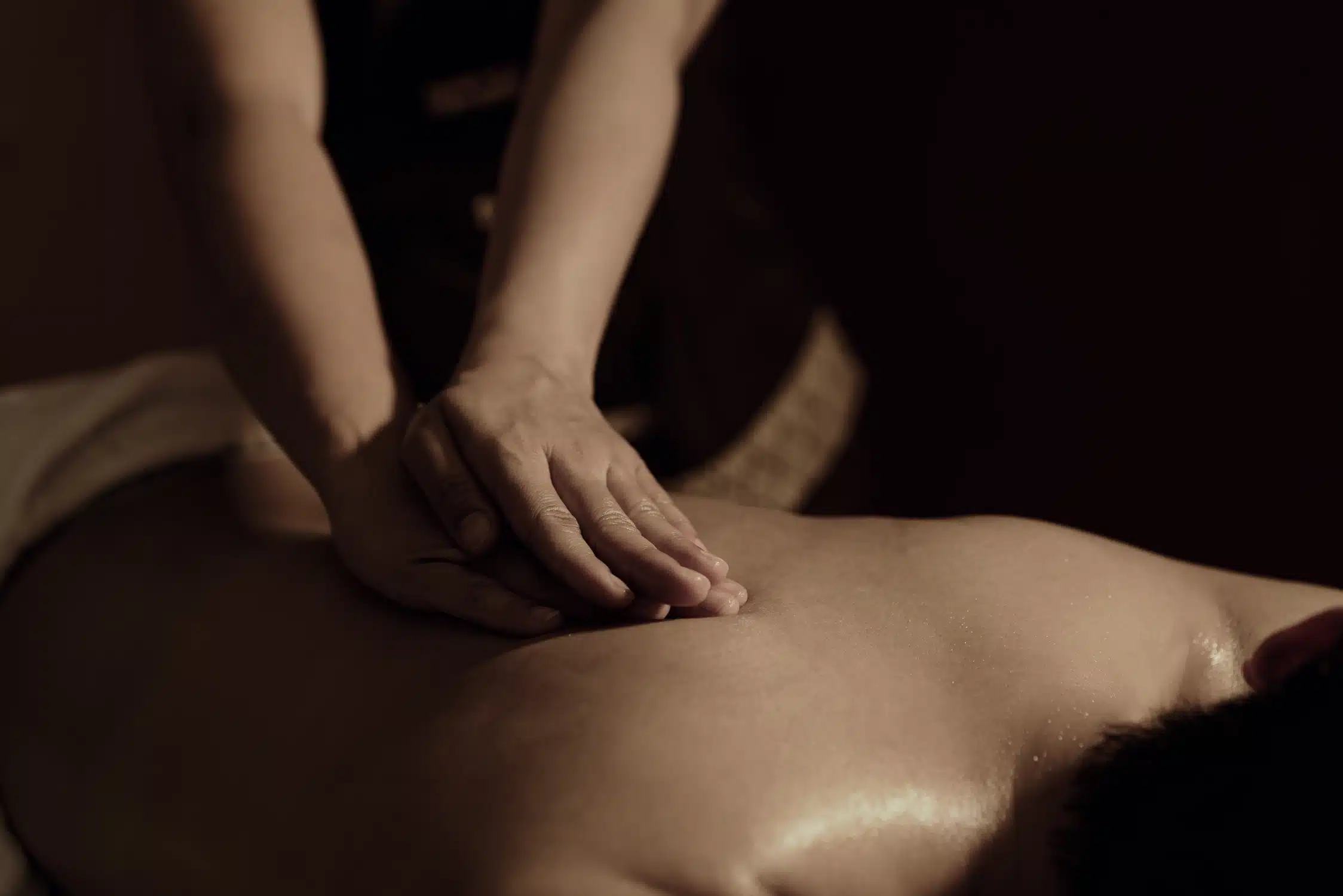 a person getting a massage at DAMU Spa