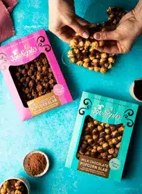 Joe and Sephs Chocolate Popcorn Slabs