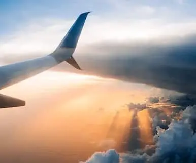 Window view from a plane