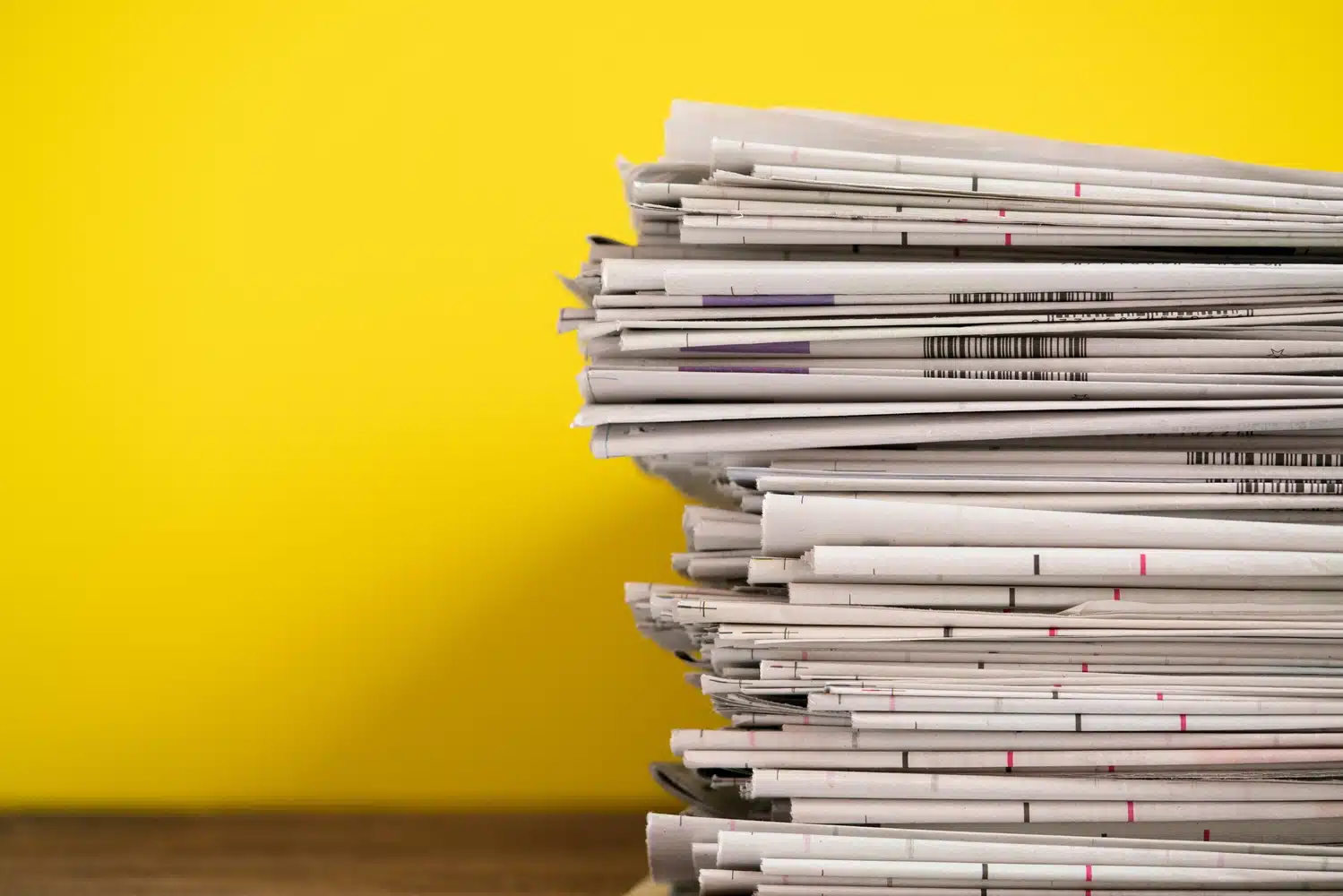 Pile of newspapers